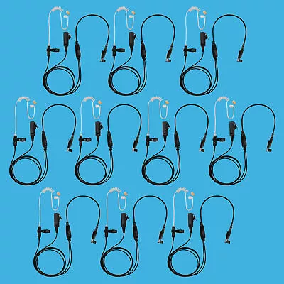 10X 2-Wire Coil Acoustic Tube Earpiece For Motorola PRO5150 Elite PRO7150 Elite • $235