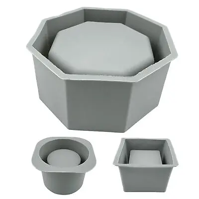 Pot Concrete Silicone Flower Mold Planter Cement Mould Molds Succulent Diy Plant • $16.13