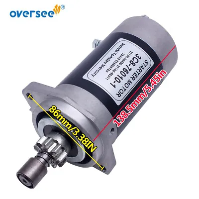 Starter Motor 3C8-76010 For Suzuki 15/20/25/30/40 HP Mercury Tohatsu Outboard • $101.48