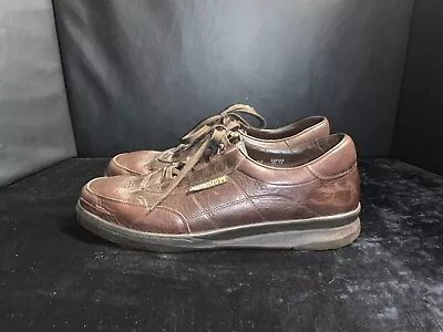 Men’s Mephisto Runoff Air Jet Brown Leather Walking Shoes Size 13 • $99.99