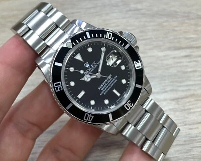 $7900 • Buy Very Nice Rolex Submariner Date Ref 16800 40mm Stainless Steel Sport Circa 1984