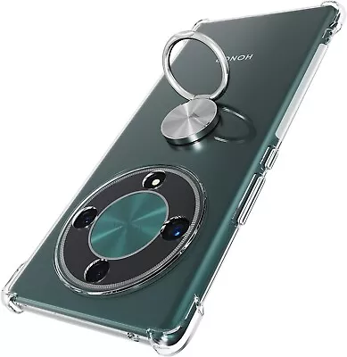 Clear Case For Honor Magic 6 Lite 5G Shockproof Magnetic Ring Stand Phone Cover • £4.95