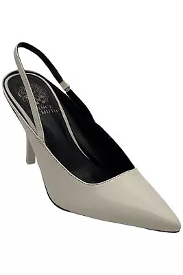 Vince Camuto Leather Slingback Pumps Riveq Coconut Cream • $42.99