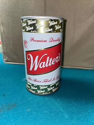 Vintage Walter's Aluminum Pull Tab Beer Can Falstaff Brewing Collectors Gold • $5