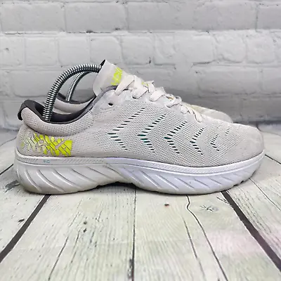 Hoka One One Sneakers Womens 10 White Mach 2 Profly Lace Up Blue Green • $29.99