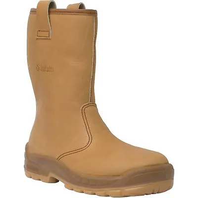 Jallatte Jalfrigg J0652 Honey AP23 Tan Mens Metal Free Safety Rigger Oil Boots • £99.99