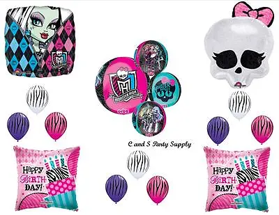 MONSTER HIGH ORBZ SKULLETTE HAPPY BIRTHDAY BALLOON Decorations Party Supplies • $22.50