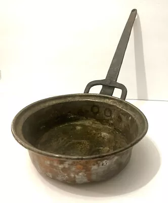 Vintage Copper Iron Escargot Egg Poacher Fry Pan Pot - 7 Wells • $22