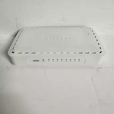 NETGEAR   8-Port Gigabit Ethernet Switch GS608v4 (Unit Only No Adapter) • $11