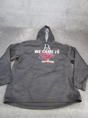 Majestic Washington Nationals Hoodie Mens Xl Gray Thermabase Pullover • $29.99