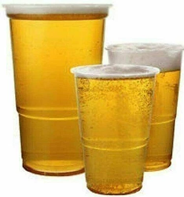 £38.99 • Buy Plastic Pint Glasses 20oz, 570ml/ Half Pint Cups Plastic Disposable Pint Glasses