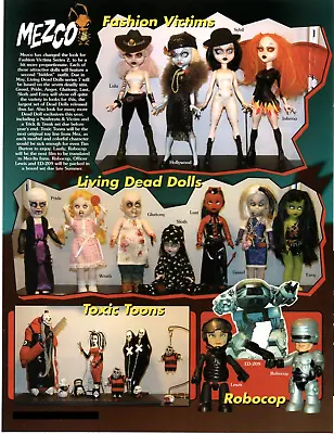 $13.49 • Buy 2004 Action Figures Toy PRINT AD ART - MEZCO LIVING DEAD DOLLS - FASHION VICTIMS