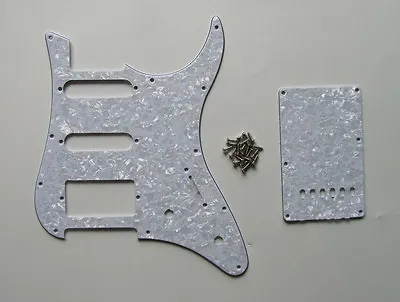 White Pearl Guitar Pickguard W/ Back Plate And Screws Fits Yamaha PACIFICA  • $16.92