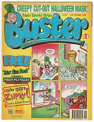 £1 • Buy Buster Comic 21/95 27th October 1995 Chalky XRay Specs Ivor Lott Leopard Lime St
