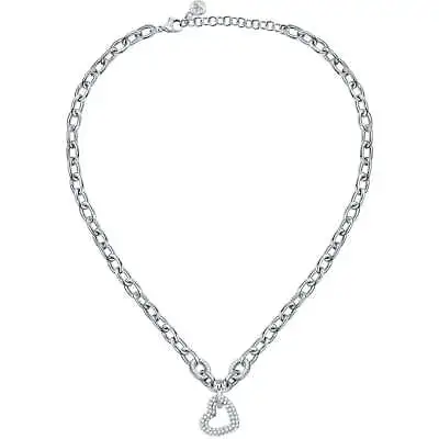 MORELLATO Womens Necklace INCONTRI SAUQ05 Stainless Steel Heart Swarovski • $80.49