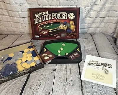 Yahtzee Deluxe Poker Parker Brother Hasbro 2005 Board Game • $19.99