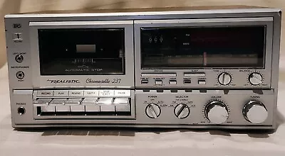 Vintage Realistic Chronosette 237 AM/FM Cassette Clock Radio Model 12-1543 Works • $38.99