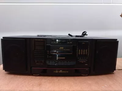 Vintage Boombox JVC PC-X200 AM/FM CD Cassette Hyper Bass Ghetto Blaster • $199.99