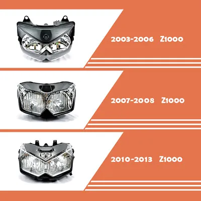 $69 • Buy Assembly Front Headlight HeadLamp Fit For Kawasaki 2003-2013 06 10 Z1000 ZR1000