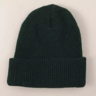 Retro Wigwam Dark Green Knit Winter Watch Cuff Hat • $18.56