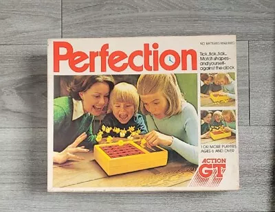 Perfection Game Action GT 1980's Replacement Cardboard Box Only • £5