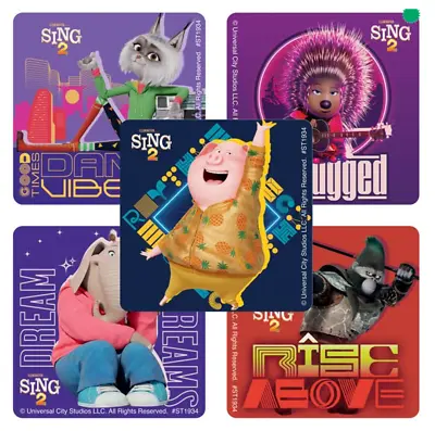 20 Sing 2 Movie Character Stickers Party Favors Teacher Supply Ash Johnny Meena  • $3.05