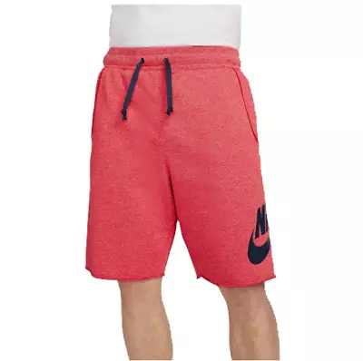 Nike Men's  Essentials French Terry Gym Shorts Red DM6817-657 G • $32.99