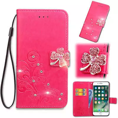 $15.88 • Buy For OPPO AX5 A73 R9 R15 R17 Pro Bling Magnetic Leather Sparkel Wallet Case Cover
