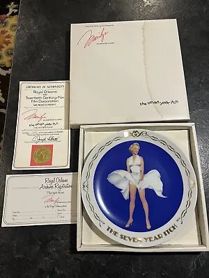 Royal Orleans Collector's Plate  The Seven Year Itch  Marilyn Monroe  #5682 • $12.99