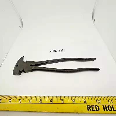 Vintage UTICA TOOLS 1932 10 1/4  Fence Fencing Pliers Specialty Cutters - USA • $8