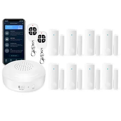 $59.99 • Buy Smart Security System Wifi Alarm Kit W APP Push & Calling Alarms DIY No Monthly