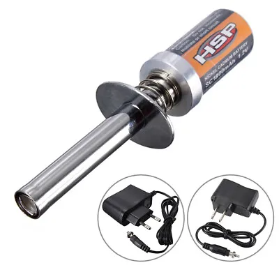 Nitro Starter Kit Glow Plug Igniter With Charger For 1/10 1/8 HSP RC Car US Plug • $14.89