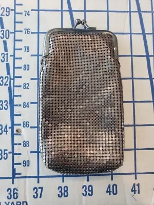 Vintage Silver Metal Mesh Coin Change Purse • $25