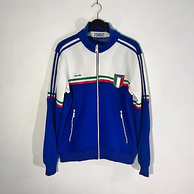 Vintage 2009 Adidas Italia Italy 1982 Track Jacket Mens Large World Cup Olympics • $57.94
