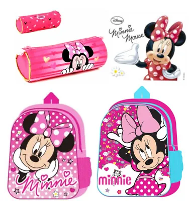 Disney Minnie Mouse Backpack & Lunch Bag For School Boys Girls As A Season Gift • £9.99