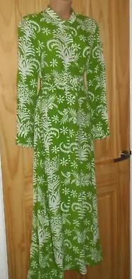 Zara Lilou Green Tropical Print Midi/maxi Dress Size Xs BNWT • £16