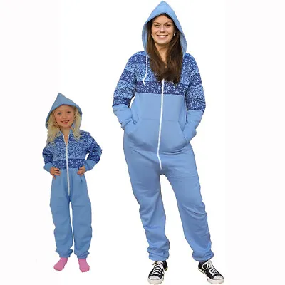 Adult & Kids One Piece Pajama - Holiday Snowflake Onesie0 • $11.99