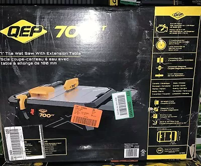 QEP 700XT 3/4 HP Wet Tile Saw With 7 In. Blade And Table Extension NO SHIPPING • $45