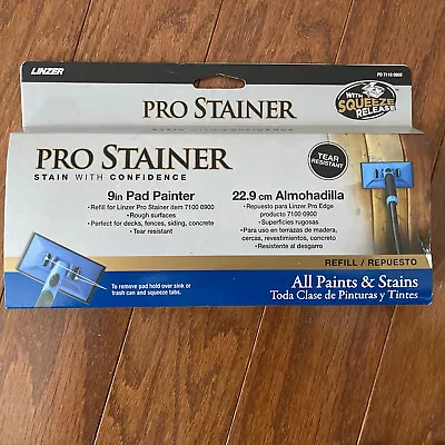 Linzer-Pro Stainer 9in Pad Painter-Refill PD 7110 0900. Works W/All Paints/Stain • £9.11