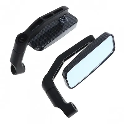 Aluminum Alloy Rod Motorcycle Handle Bar End Mirrors For 8mm 10mm Rearview • $21.86