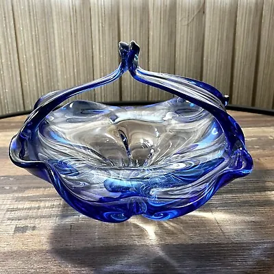 Cobalt Blue Shannon Crystal Glass Bowl Designs Of Ireland Handmade Poland • $49.99