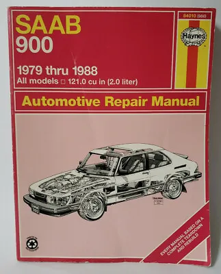 Haynes SAAB 900 1979-1988 All Models 2.0 Liter Automotive Repair Manual  • $12