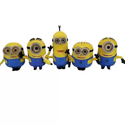 (Lot Of 5) Despicable Me Minions Large Interactive Figures Thinkway Toys TESTED • $132.50