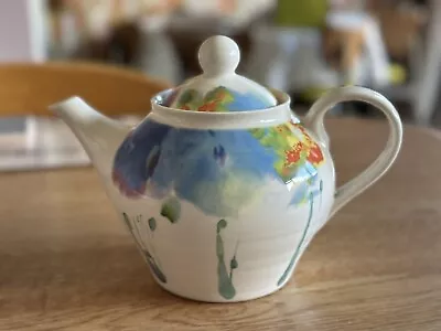 Janice Tchalenko Designed For Poole Pottery  Iris  Teapot GREAT CONDITION • £35