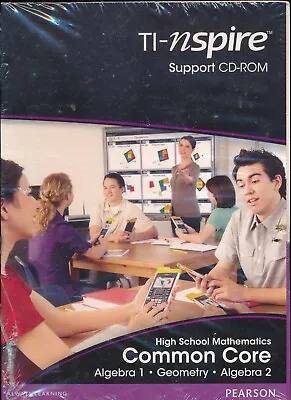 NEW High School Mathematics Common Core Algebra 1 & 2 Geometry TI-Nspire CD-ROM • $24.29