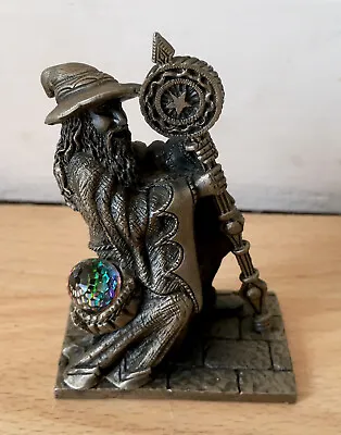The Magic Staff By Mark Locker 3142 WAPW U.K Metal Statue Figure - Crystal Ball • £14.50
