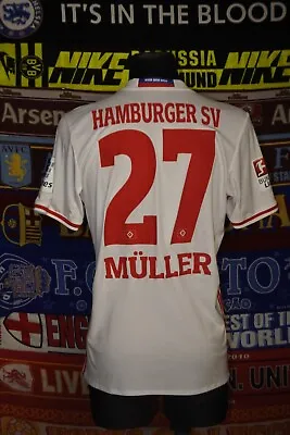 4.5/5 Hamburg Hamburger SV Adults M #27 Müller 2016 Football Shirt Jersey Soccer • £95.99