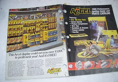 1986 Accel Catalog- 5 Pics 57 Pages Lots Of New Parts • $22