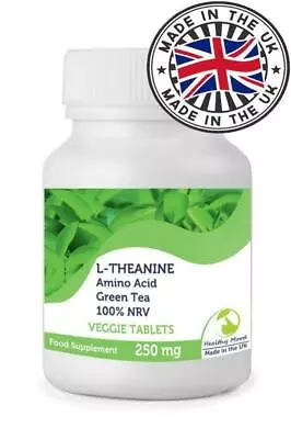 L-Theanine 250mg Green Tea Veg Capsules Nutrition • £0.99