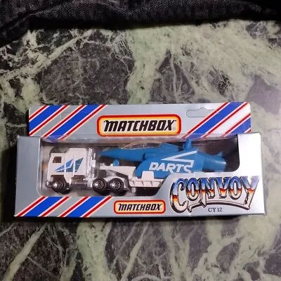 Matchbox Convoy Cy12 Aircraft Transporter Darts 1983 Lesney Boxed Blue/white • $3.25